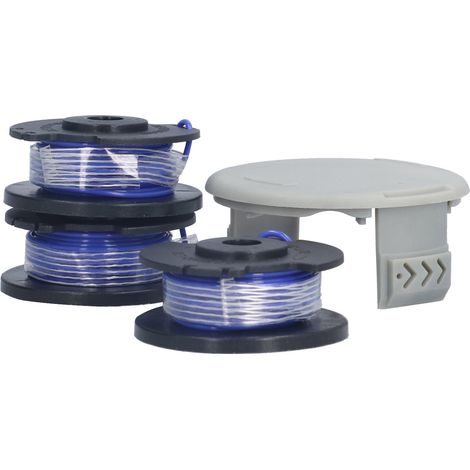 Jeu de capuchons de rechange pour enrouleur de fil de coupe-bordures de 0,065 pouce, compatible avec Ryobi One Plus AC14RL3A 18V 24V 40V (1/5)