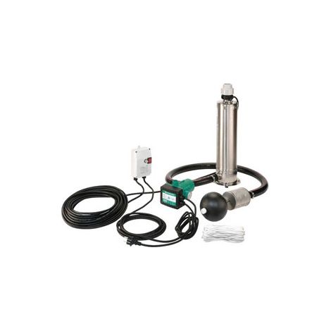 Wilo – Pompe immergée inox pour eau claire – Débit 5 m³/h – Hauteur de refoulement 16 m – Alimentation 230V – IP68 – Accessoires inclus - TWI 5 SE (1/3)