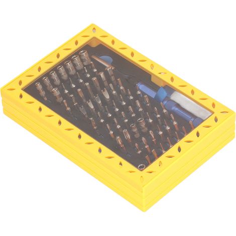 63-teiliges Multifunktions-Schraubendreher-Bit-Set, Steckschlüssel- und Griffset für die Reparatur von Elektronikgeräten (1/5)