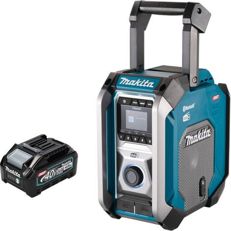 Makita MR 007 GM1 Radio da cantiere ricaricabile 12 - 40 V max. Bluetooth DAB+ USB + 1x batteria ricaricabile 4,0 Ah - senza caricabatterie (1/5)
