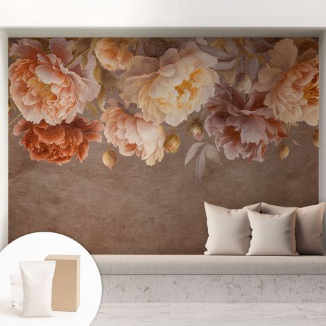 Carta Da Parati - Fotomurale In Vlies - per Decorazione pareti - Per La Cucina Camera Da Letto Per La Soggiorno Eleganza floreale 208x146 cm (1/5)