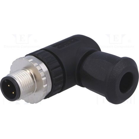 M12 Stecker 4-polig Code A Gewinkelt 43-00104