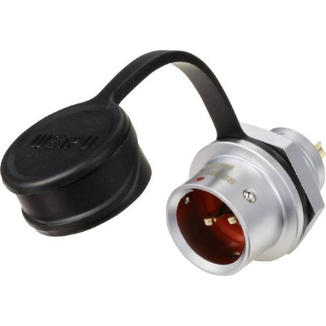 circulaire mâle, droit Ø 12 2 pôles 250 V/AC 13 A IP67 Push-Pull Weipu SF1212/P2 D98578 (1/4)