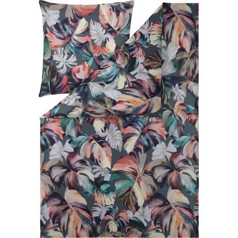 Set di biancheria da letto in raso Estella 4832/532 Amy Mako, 160x200 cm, 3 pezzi (1/2)
