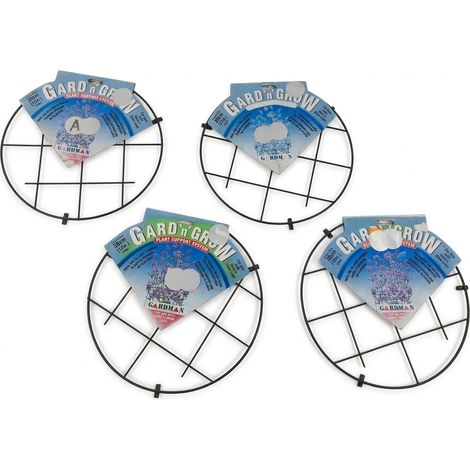 Lot de 4 - GARDMAN - Support pour plantes - Grille circulaire 30cm - Soutien et protection - Voir photos (1/2)