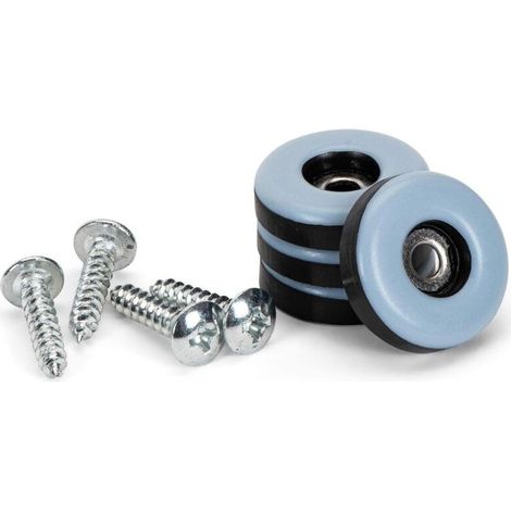 Patins de meubles en Téflon avec vis │ 20 pièces │ Rond │ Ø 25 mm, épaisseur : 5 mm │ Protection de sol │ Patin en Ptfe │ Patin en Téflon (1/2)