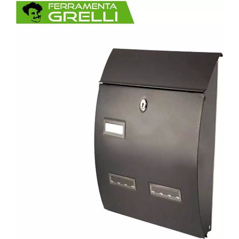 CASSETTA POSTALE PORTA RIVISTA '708B' cm 27 x 12 x H 40 - Misure: cm 27 x 12 x H 40 - Colore: Antracite (1/3)