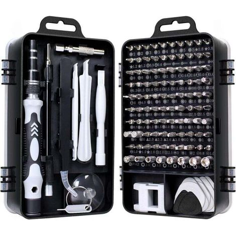 115-in-1 Mini-Schraubendreher-Set, Präzisionswerkzeug-Set, kleiner Koffer, Torx-Schraubendreher, Laptop-Demontage für MacBook, iPhone-Reparatur, Brillen-DIY, Uhren-Smartphone-Reparatur (1/5)