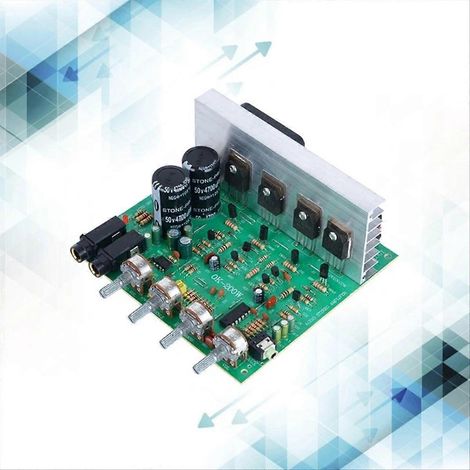 Amplificateur 200W 2 Canaux Module 4-8 Ohm, Carte Double Groupe B pour Enceintes