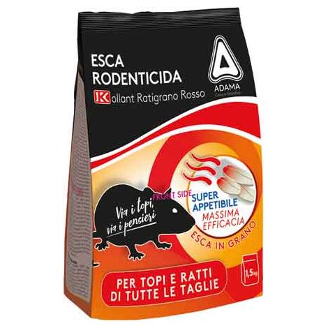 CEBO RATICIDA 'RATIBROM 5,0 GRANO' 1,5 Kg