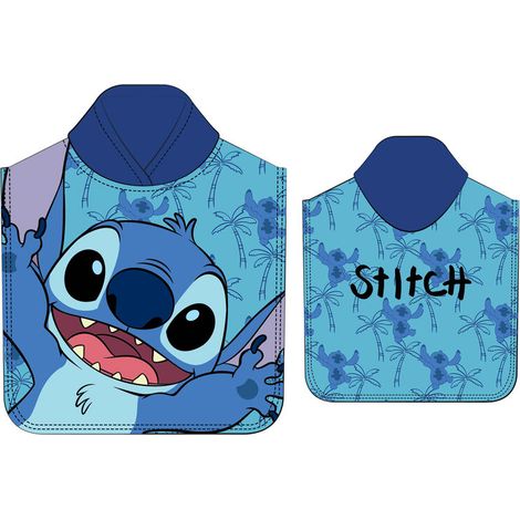 Poncho toalla Stitch Disney microfibra
