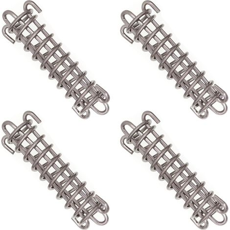 Kaelt - Fixations d'ombrage de Voile Tente Corde Résistante Ressort Trampoline 4pcs Métal Accessoires Ressorts pour Le Camping en Plein Air Randonnée Voyage Pique Nique Tente de Plage Auvent. (1/5)