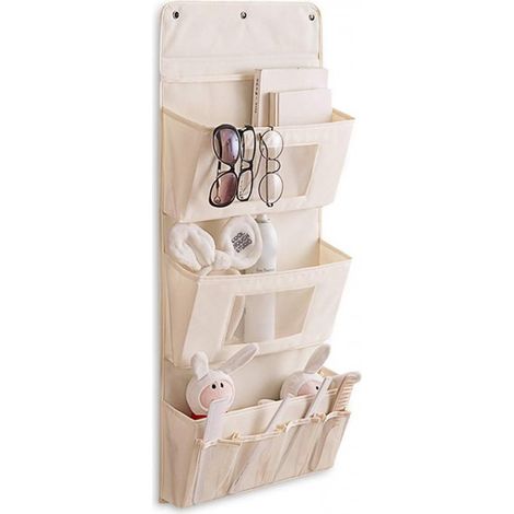 Organisateur de rangement suspendu pour porte, organisateur mural multifonctionnel pour chambre, cuisine et salle de bain (1/5)