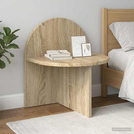 vidaXL  Bed Cabinet  Sonoma Oak 40 x 35.5 x 45.5 cm Engineered Wood