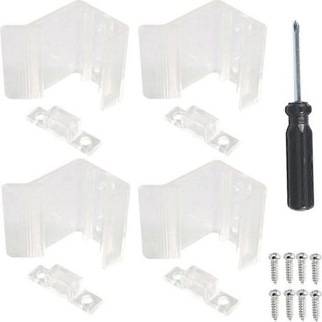 Lot de 4 loquets de porte coulissante pour rétroviseur de camping-car, universels, pour l'intérieur de camping-cars, les voyages, le camping et les excursions. (1/5)