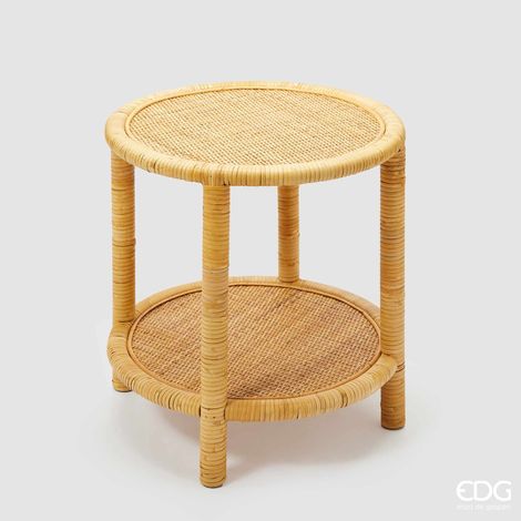 EDG Tavolo Rotondo Rattan Champagne H 45 (1/2)