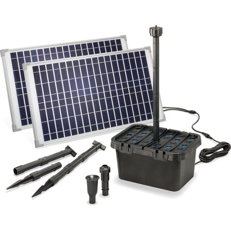 esotec Solar Teichfilter Professional 50W 1700l/h Gartenteich Teichpumpe 100904