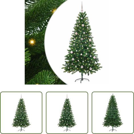 LED-Beleuchtung -  Weihnachtsbaum mit 150 LEDs mit Ständer Grün 150 cm PE (1/5)