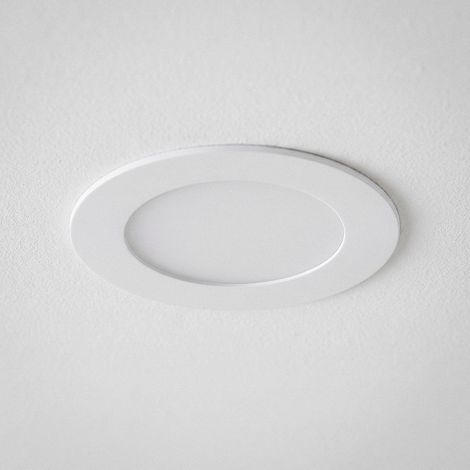 Dalle LED 6W Ronde Extra-Plate Coupe Ø 110 mm 5000K Blanc froid