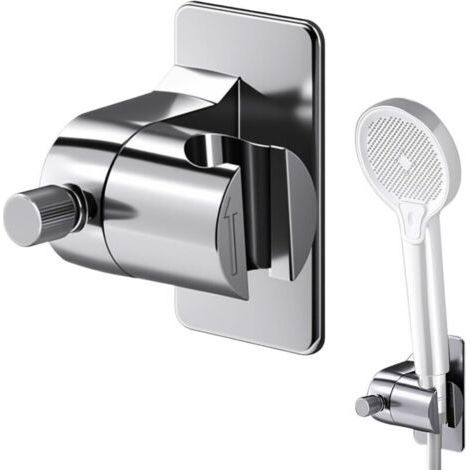 Shower Head Holder, Universal Adjustable Shower Holder, Universal Wall Shower Holder Adjustable 45°, Shower Holder Without Drilling, Wall Shower Holder (1/5)