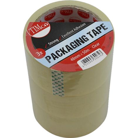 TIMCO Packaging Tape Clear - 50m x 48mm (1/3)