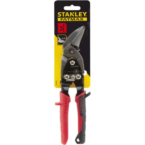 Stanley Tools Red Offset Aviation Snip Left Cut 250mm (10in)