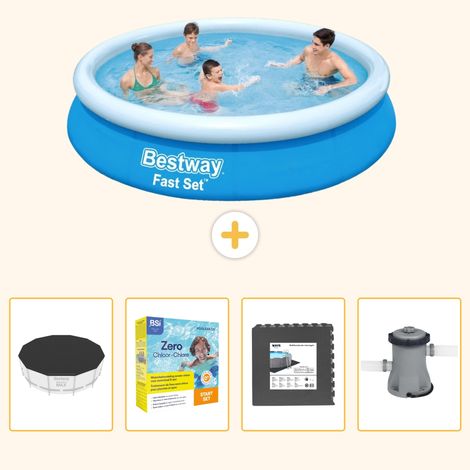 Bestway Bestway Fast Set Ronde - 366x76 cm - 5-pièces S85 (1/5)