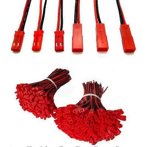 50 paires de câbles connecteurs JST mâles et femelles de 10 cm pour RC (1/5)