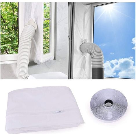 AirLock fenêtre Seal - air Chaud d'arrêt de fenêtre Joint pour climatis portatif et sèche-Linge Mobile Climatisation étanchéité Souple Baffle Porte fenêtre Tissu Seal