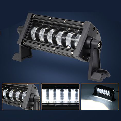 9D 27 cm LED-Bar / LED-Lichtbalken Hi/Lo (Abblend-/Fernlicht), wasserdicht, stoßfest, 12V/24V, 3840 lm, 48 W, mit Linsen, Offroa