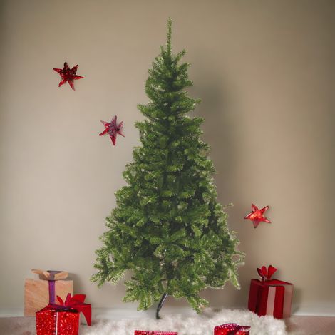 Albero di natale abete verde in PVC Sestriere - Altezza 180 cm - 500 rami