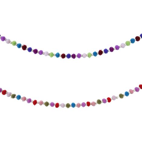 Weihnachtskranz aus Polyester, 2 verschiedene Farben, H 150 Ø 2 cm