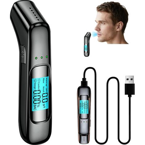 Breathalysers, Breathalyzer, Alcohol Tester Breathalyzer with Hd Lcd Display, Alcohol Testing Kits with 2Nd Generation Asic Smart Chip Technology, for Home Personal Professional Use (1/5)