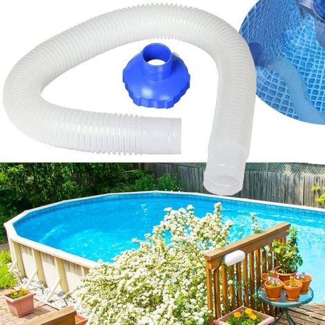 Kit adaptateur et tuyau pour skimmer de piscine, 70 cm, 1,5 pouce, compatible avec les marques In-tex et Best-way. (1/5)