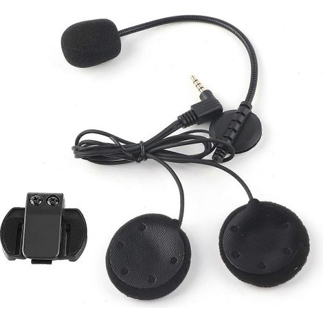 Accessoires : Casque audio Bluetooth avec microphone intégré pour intercom de casque de moto V4/V6 (1/4)