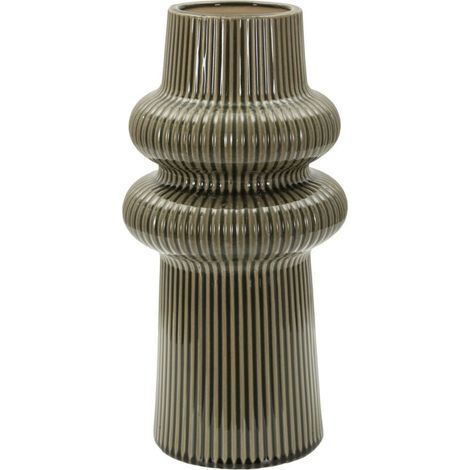 Vase Design en Céramique "Armony" 36cm Vert (1/5)