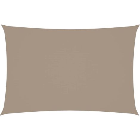 Maison Exclusive - Voile de parasol tissu oxford rectangulaire 2x4 m taupe (1/5)