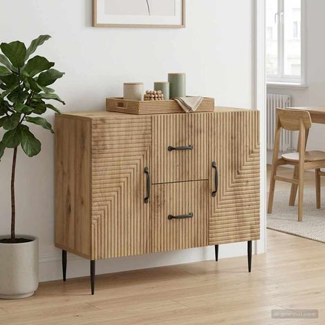 vidaXL Credenza Rovere Artigianale 89 x 34,5 x 60 cm (1/5)