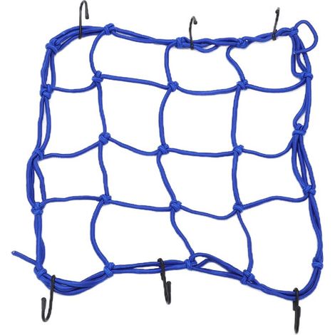 Sangle de chargement en nylon résistant élastique avec crochets pour vélos route VTT motos véhicules électriques bleu (1/5)