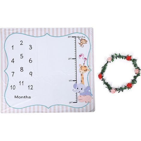 Couverture d'emmaillotage douce pour nouveau-né, accessoire photo pour bébé. (1/5)