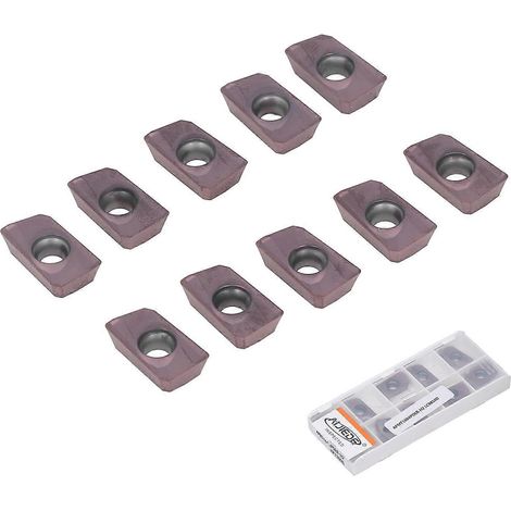10 Stück Wendeschneidplatten aus Hartmetall für Drehmaschinen, vielseitig einsetzbar, CNC-Dreh- und Schlichtbearbeitung (1/4)