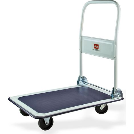 Plattformwagen Transportwagen Handwagen bis 150 kg mit klappbarem Griff (1/5)