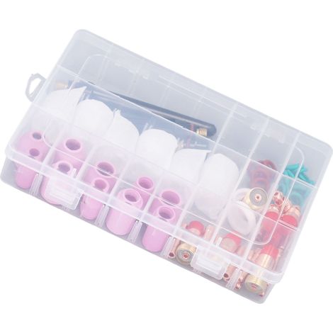Kit d'accessoires pour torche de soudage TIG WP-17/18/26 (71 pièces) et kit de connecteurs pour verre Pyrex (1/5)