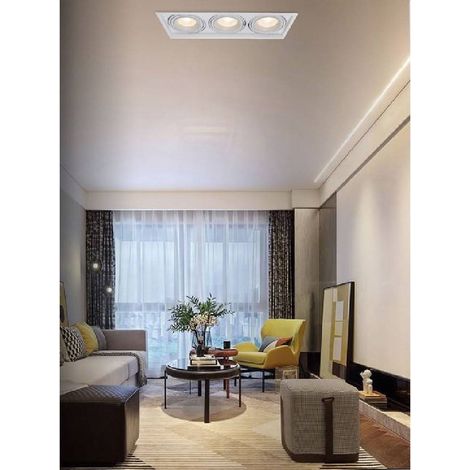 TrAdE Shop Traesio - Faretto Led Ar111 30w Bianco Luce Bianca Fredda Calda Naturale 2700 Lm Ar111-01b - -Bianco Caldo -