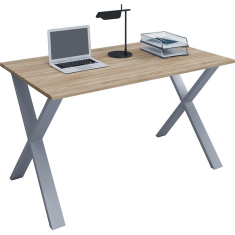 Mesa de oficina de escritorio 140x80 Lona X 76x140x80 - VCM