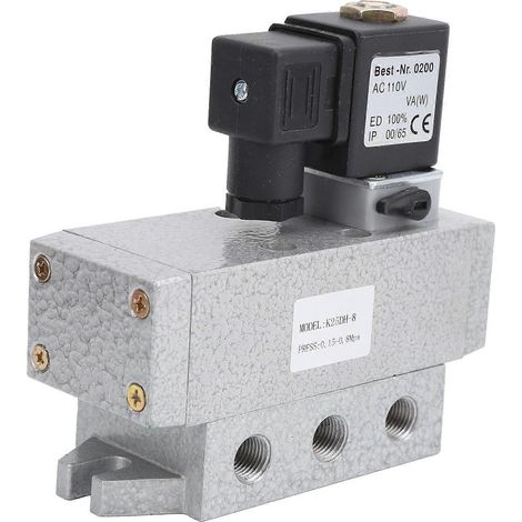 2-Positionen-5-Wege-Magnetventil, Einzelsteuerung, elektrisch, Industriebedarf K25DH 8AC 110V