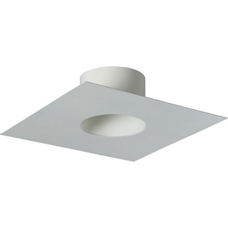 Poujoulat – Plaque finition tubage rectangulaire 20x40cm – Section 30x50mm – Couleur noir RAL 9019 – DN80 pour conduits de fumée