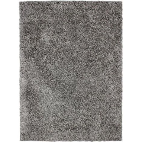 BRILLIANT - Tapis à poils longs brillant gris clair 133x190 (1/4)