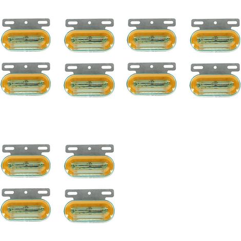 3 feux de gabarit LED pour remorque, feux de position latéraux, feux de chargement, clignotants pour camions et tracteurs, 12 V (1/5)