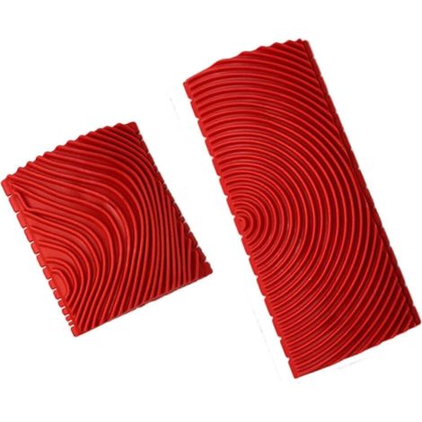 Ensemble de 2 outils à effet bois. Peinture résistante à l'usure imitant la texture du bois pour la décoration de meubles, murs, chambres et sols.-Style A